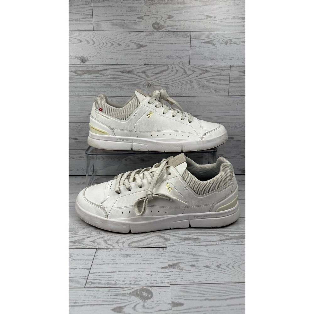 On The Roger Advantage Men’s Running/Tennis Shoes Size 11.5 White Lace Up #187